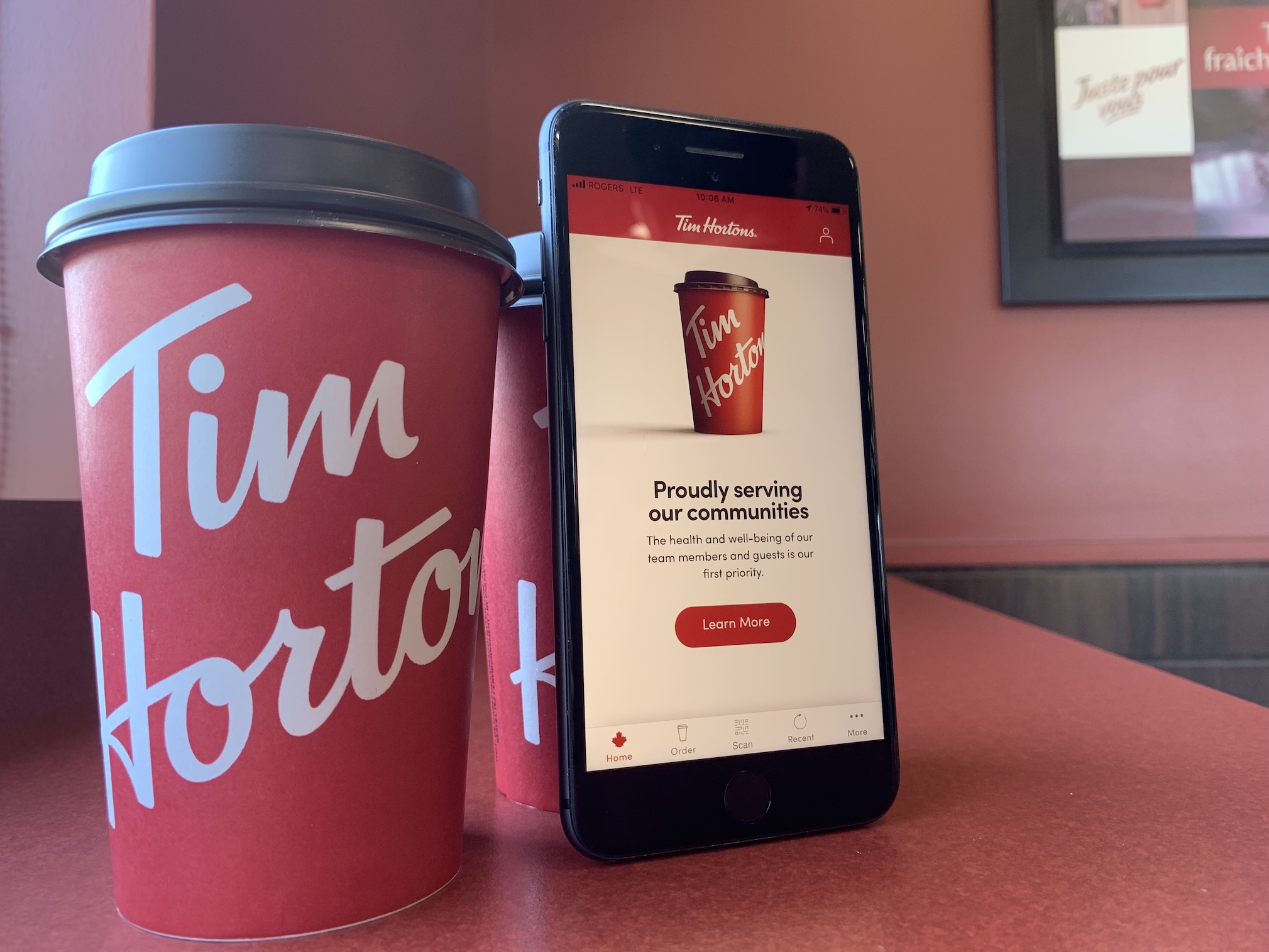 Tim Hortons to offer free coffee, doughnut to app users involved